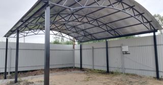 Арочные навесы из металлопрофиля Грозный, цена от 3514 руб.