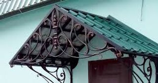 Козырьки из металлочерепицы от 1784 рублей в грозном - НавесыГрз