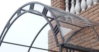 Кованные навесы над крыльцом дома в грозном - купить по цене от 2098 руб